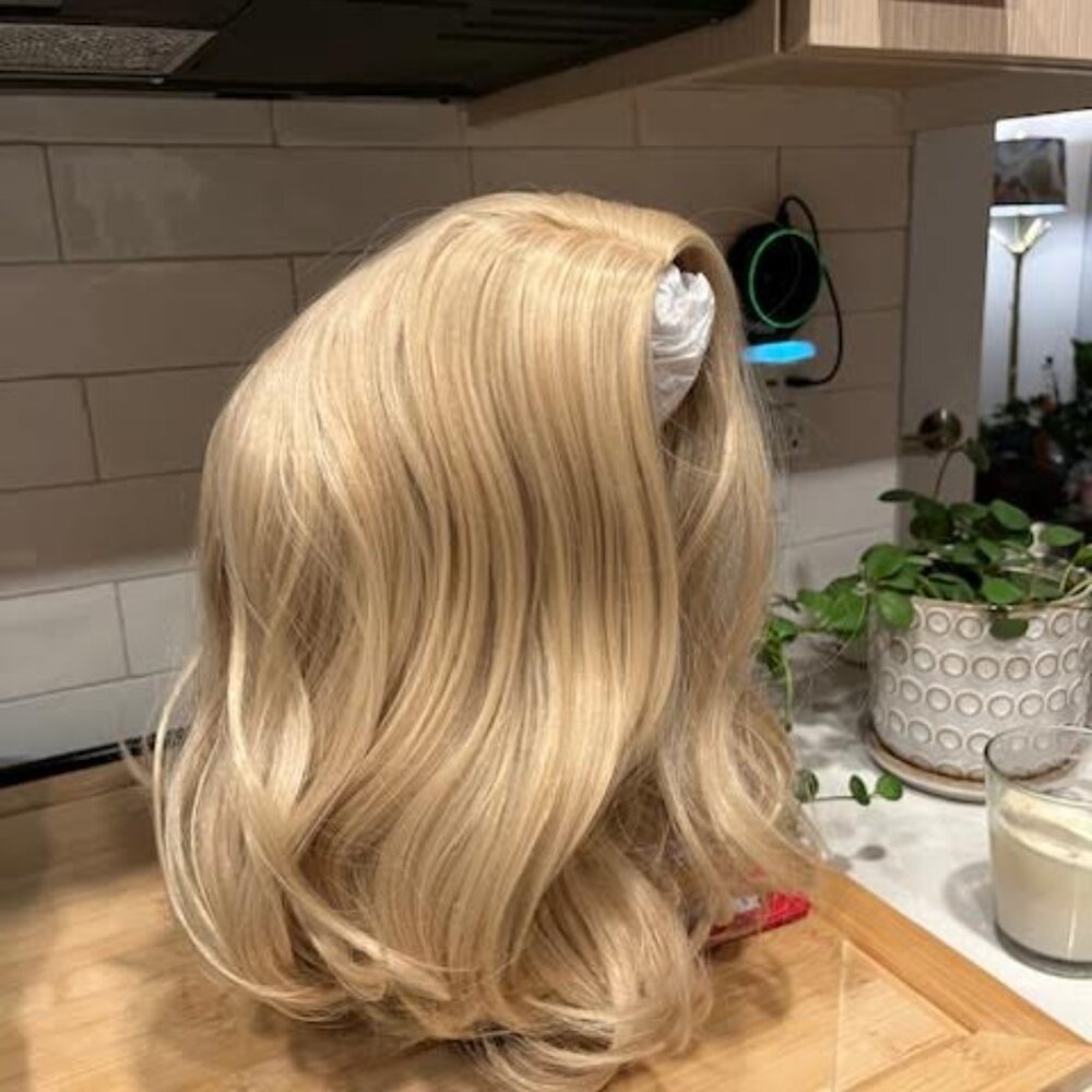 Real human hair wig, Blonde 26, never worn